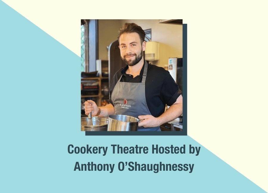 Chef Demo Host Anthony O'Shaughnessy